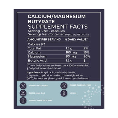 BodyBio Calcium Magnesium Butyrate - Accelerated Health Products
